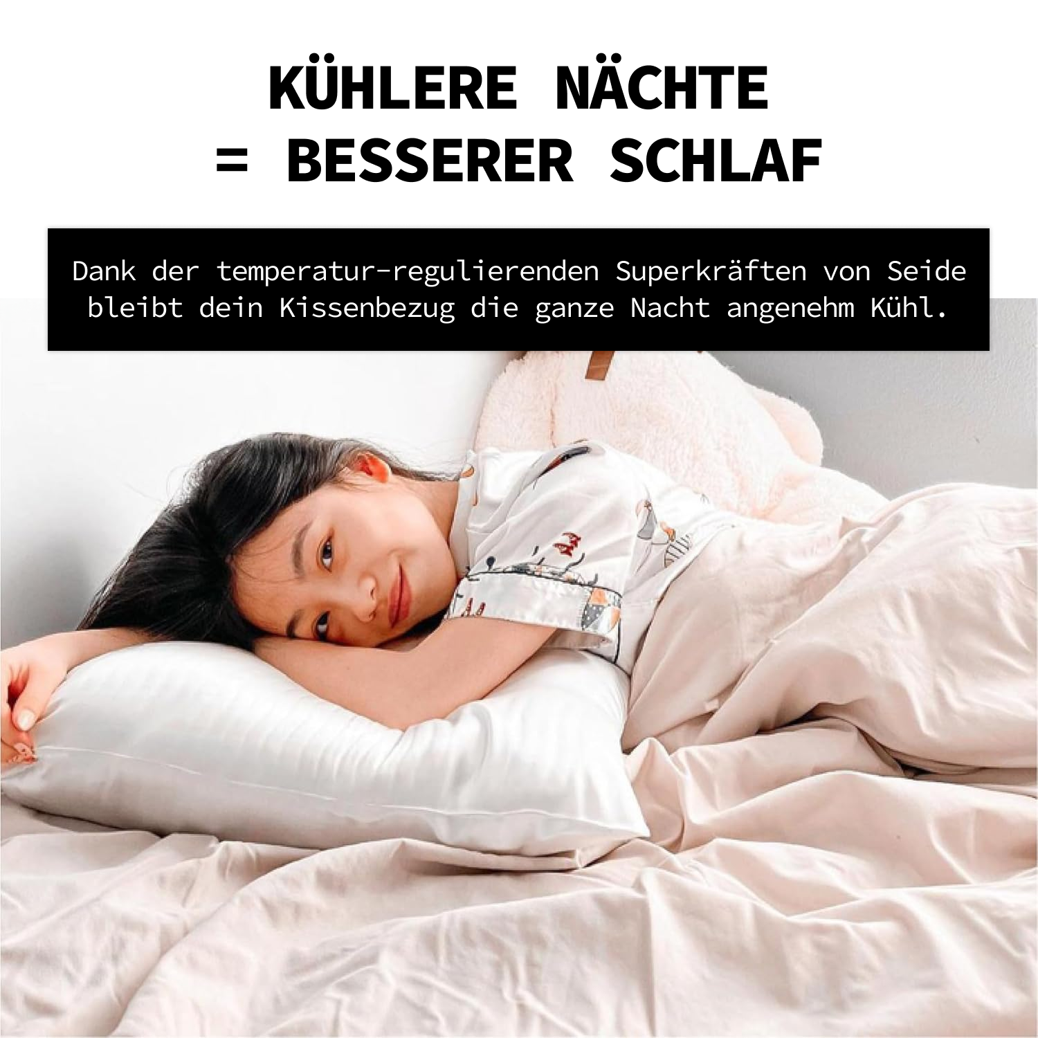 PureSilk™ Kissenbezug - Weiß